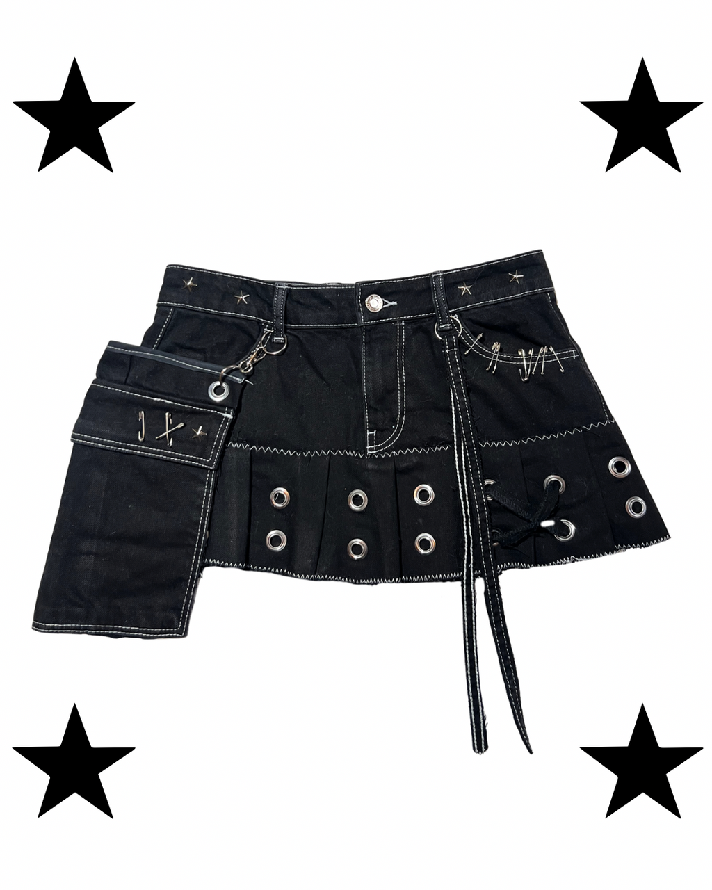 Mini skirt gothic style