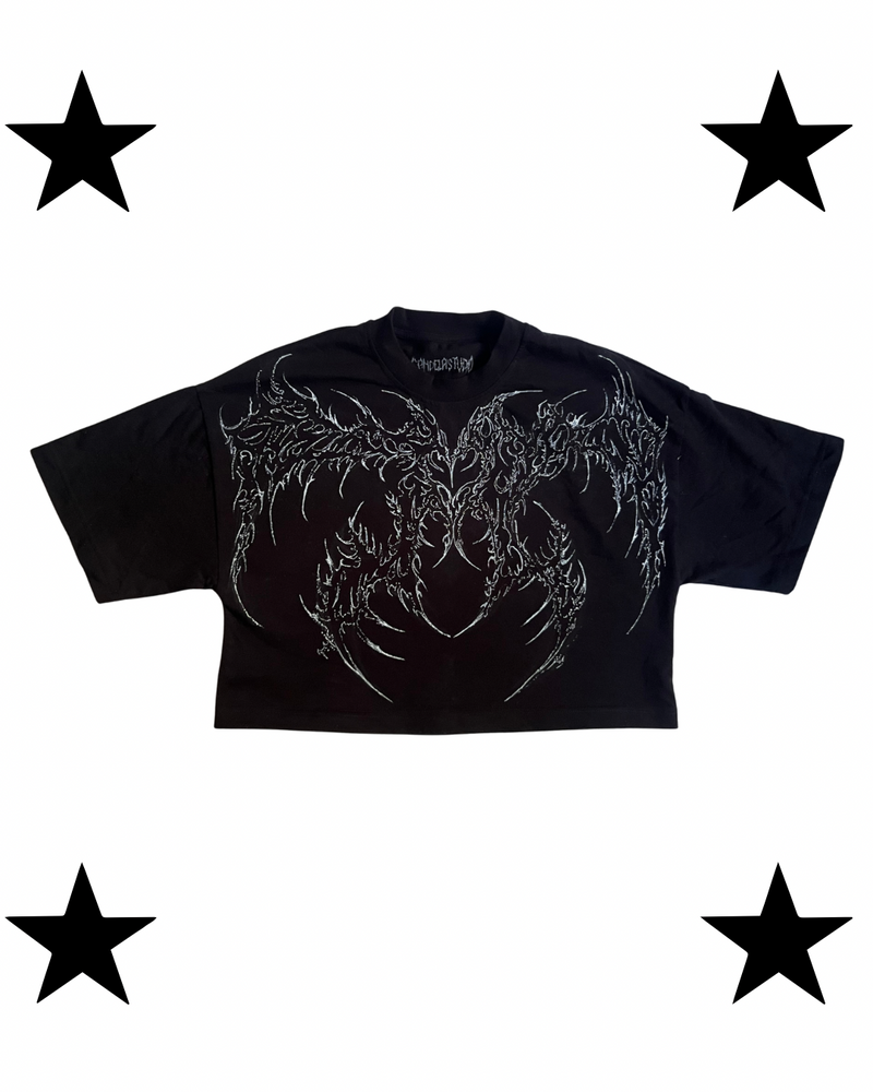 Cybersigilism cropped tshirt