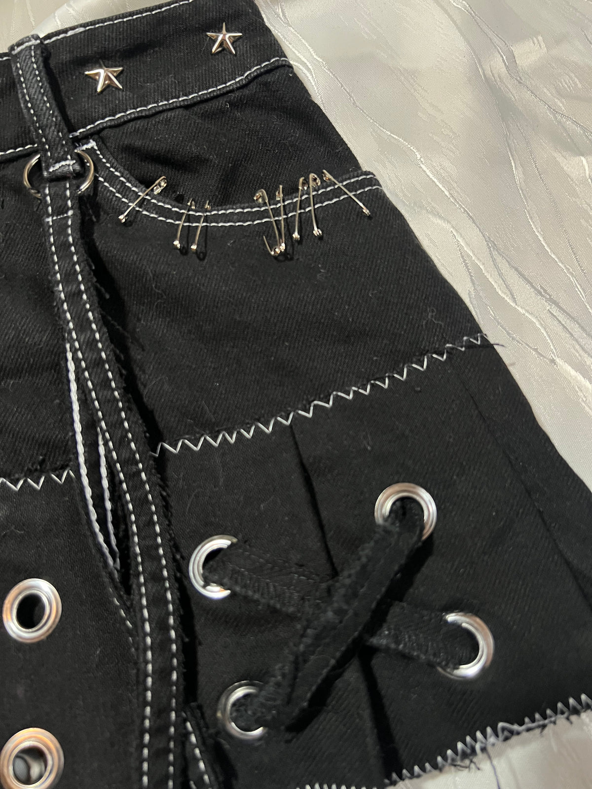 Mini skirt gothic style