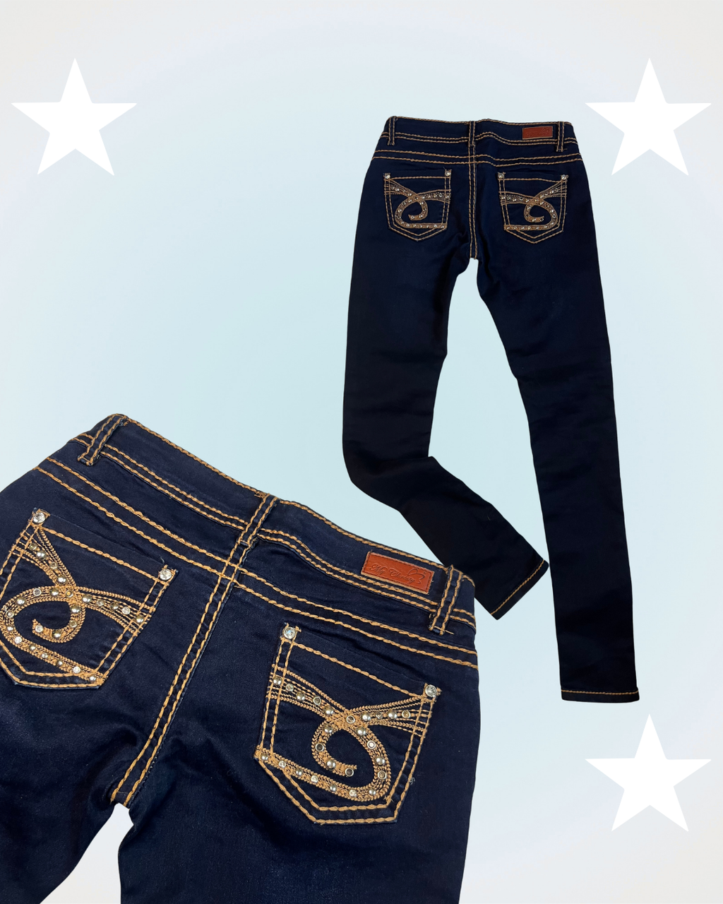 Y2K embrodery jeans