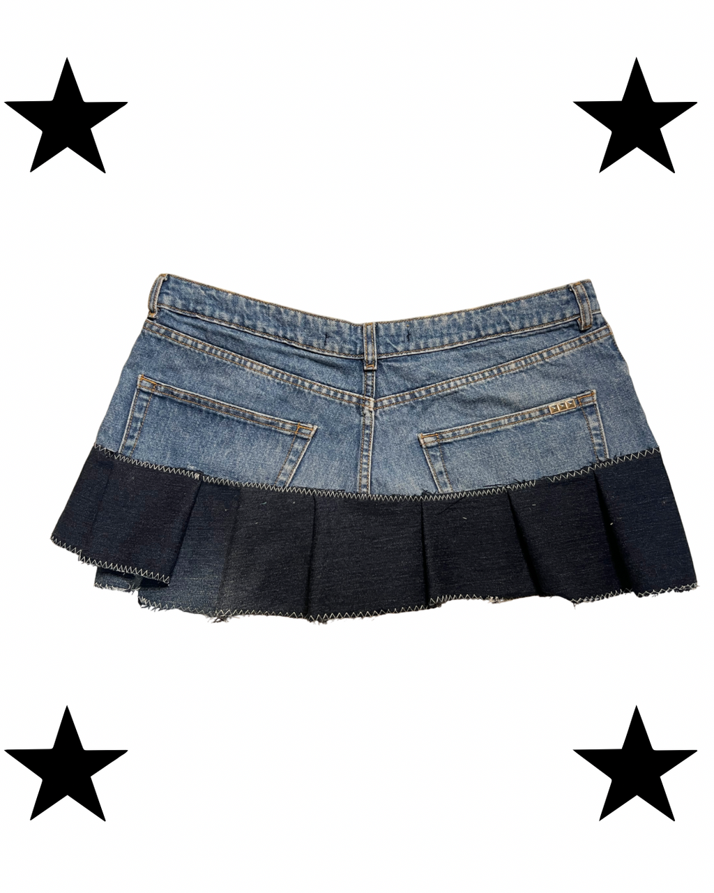 Mini skirt with star Y2K