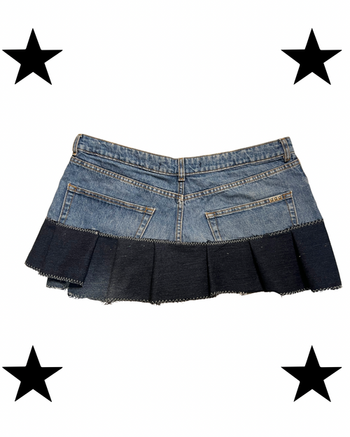 Mini skirt with star Y2K