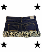 Y2K mini skirt with leopard