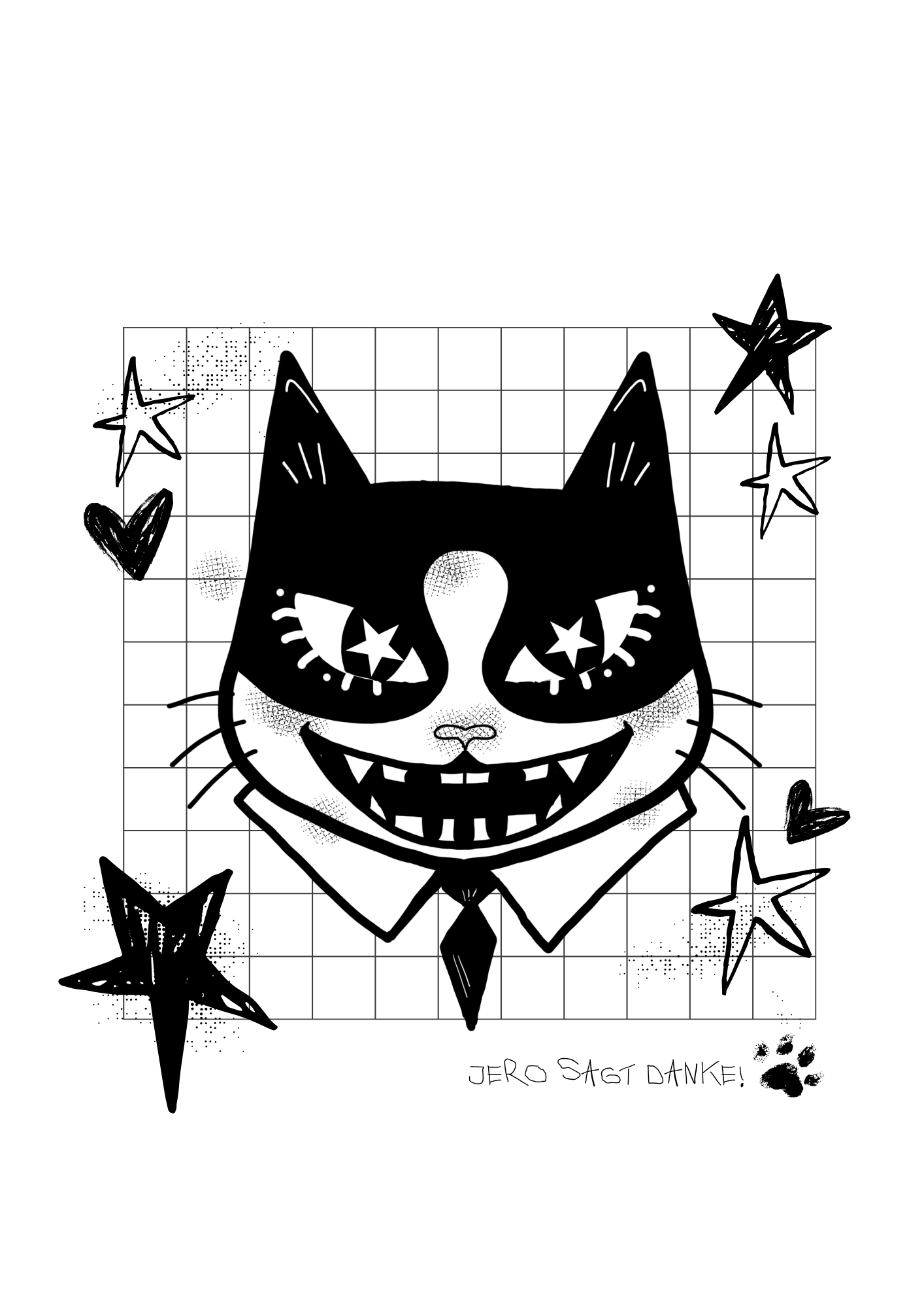 Jero The Cat Stickers
