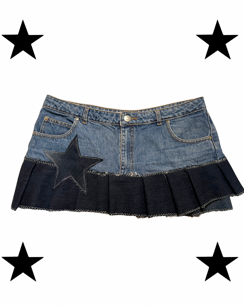 Mini skirt with star Y2K