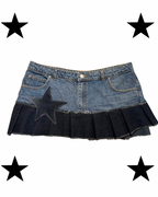 Mini skirt with star Y2K