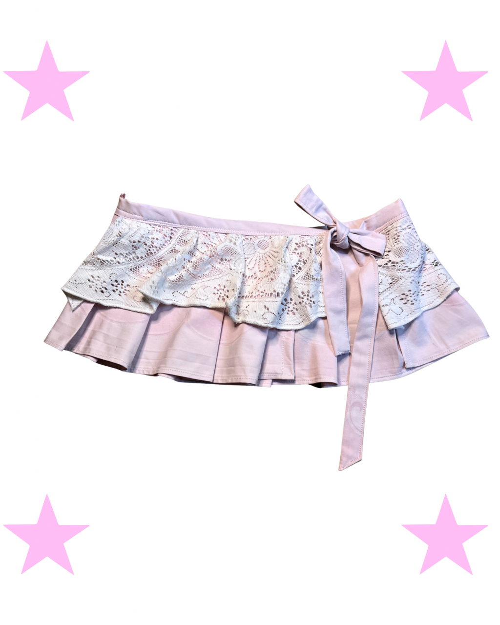 Mini skirt rose belt