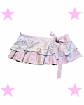 Mini skirt rose belt