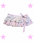 Mini skirt rose belt