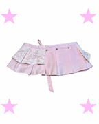 Mini skirt rose belt