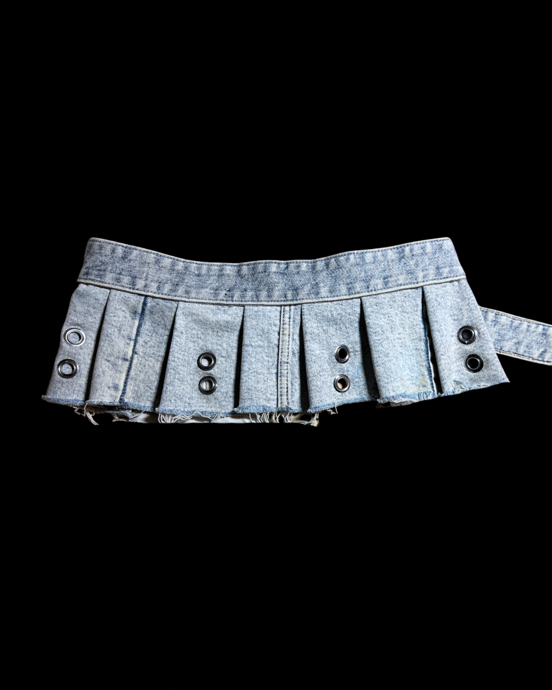 Mini skirt belt with leopard