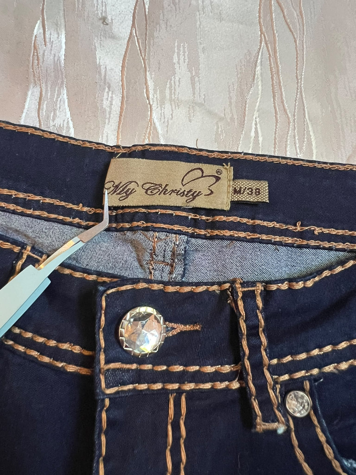Y2K embrodery jeans